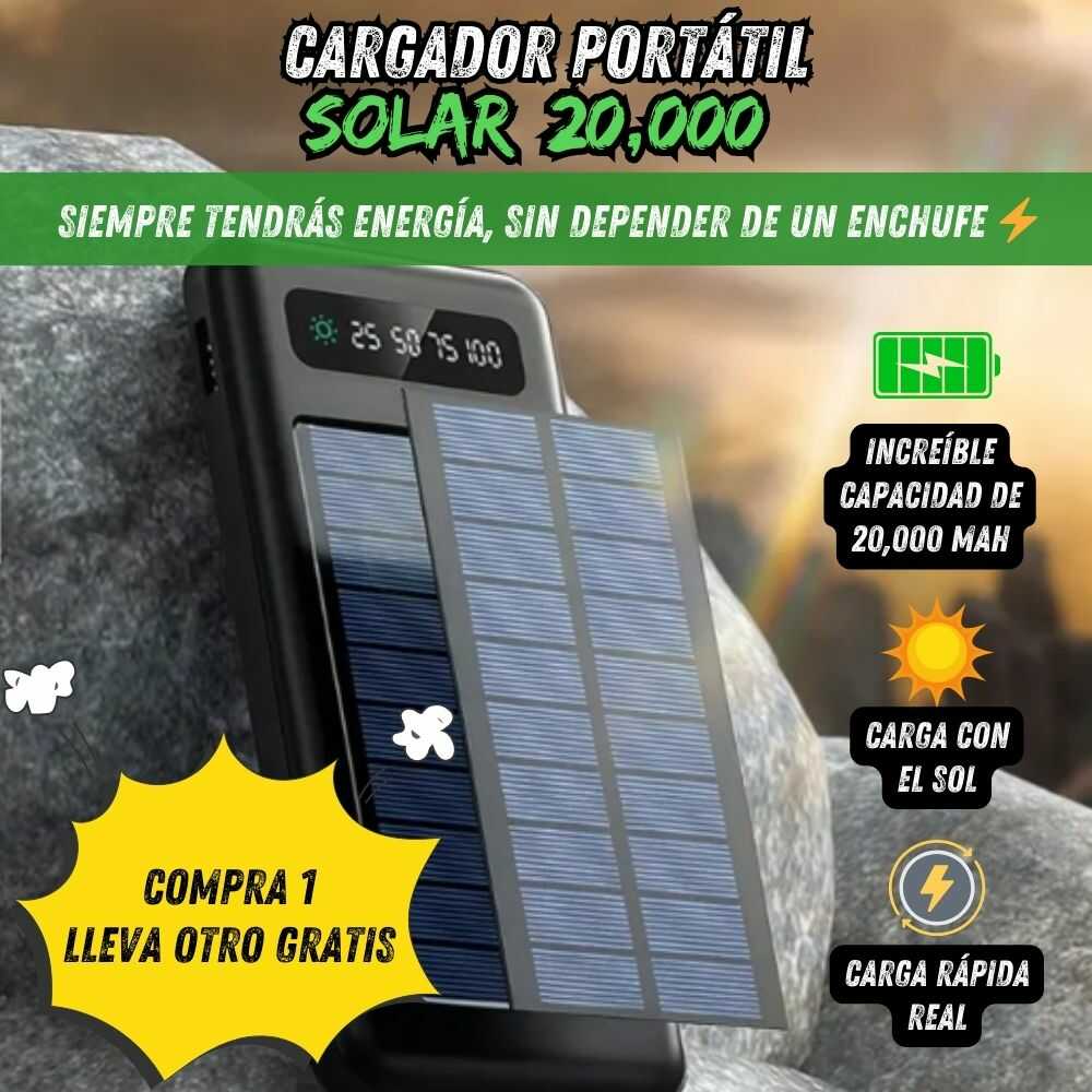 PROMO 2x1 CARGADORES PORTÁTILES SOLARES