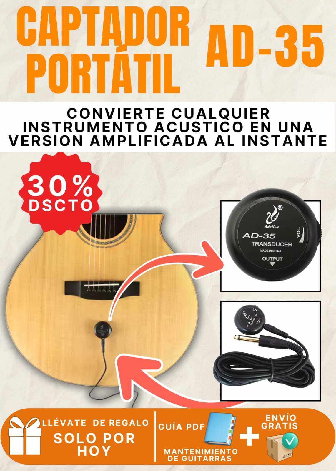 CAPTADOR PORTÁTIL AD-35