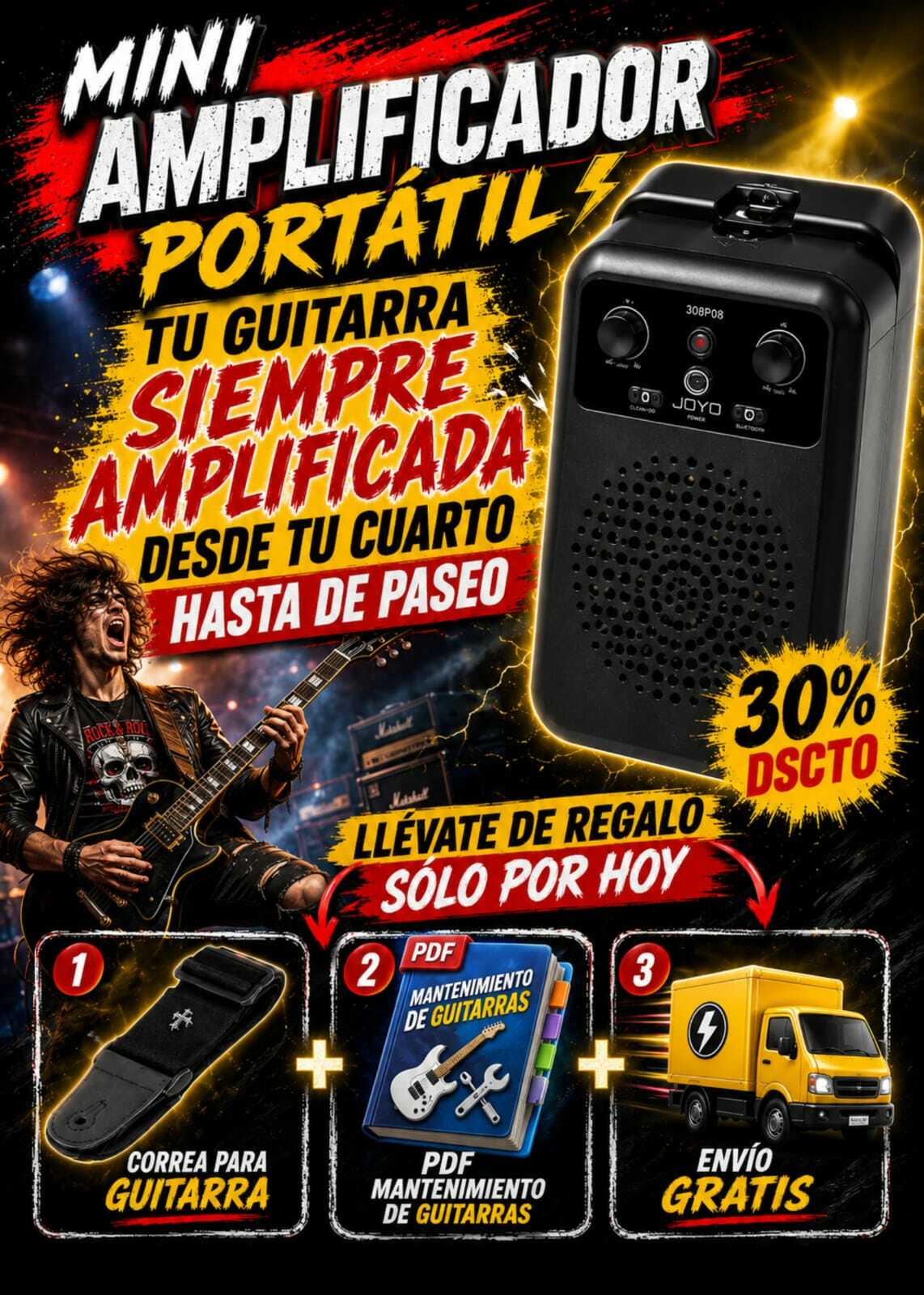 MINI AMPLIFICADOR PORTÁTIL