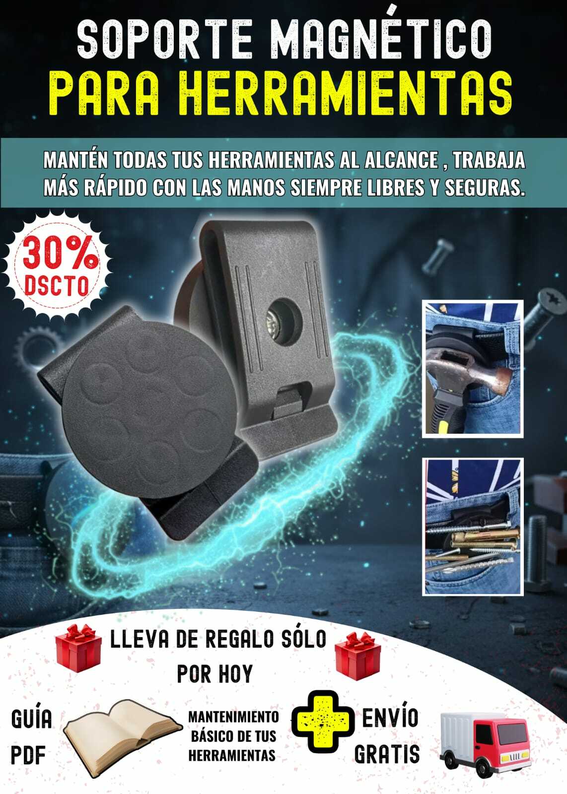 SOPORTE MAGNÉTICO PARA HERRAMIENTAS